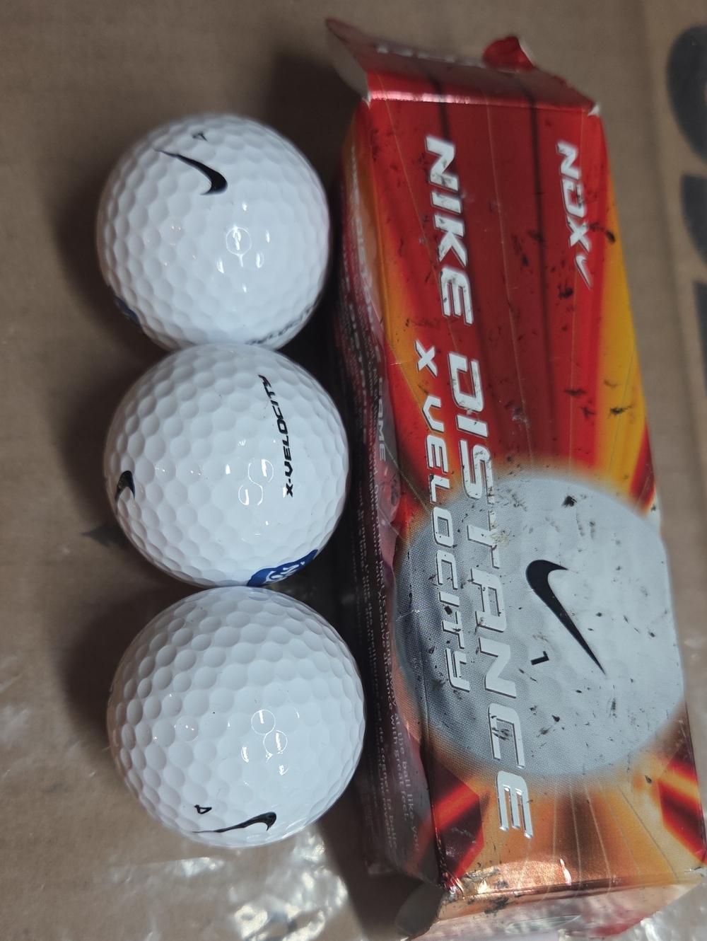 Nike Distance X Velocity White Golf Balls - 3 Pack (Open box)